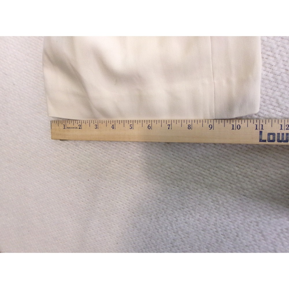 Lauren Ralph Lauren Womens 10P Pants Cream 100% Silk Wide Leg Trousers NWT - Picture 4 of 10